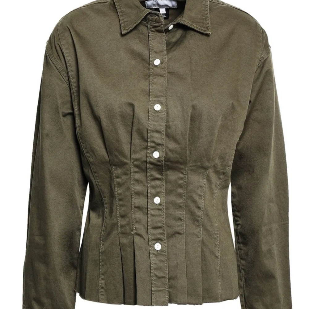 Current/Elliott The Tella Shirt-Army Green